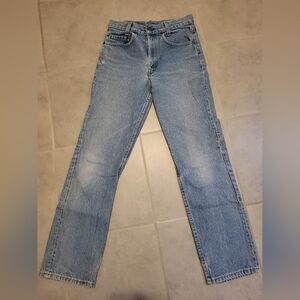 Vintage Levi's Light Blue Straight Leg Denim Jeans 28 X 30 Distressed